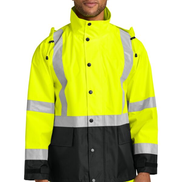 Ansi 107 Class 3 Rain Jacket Thumbnail